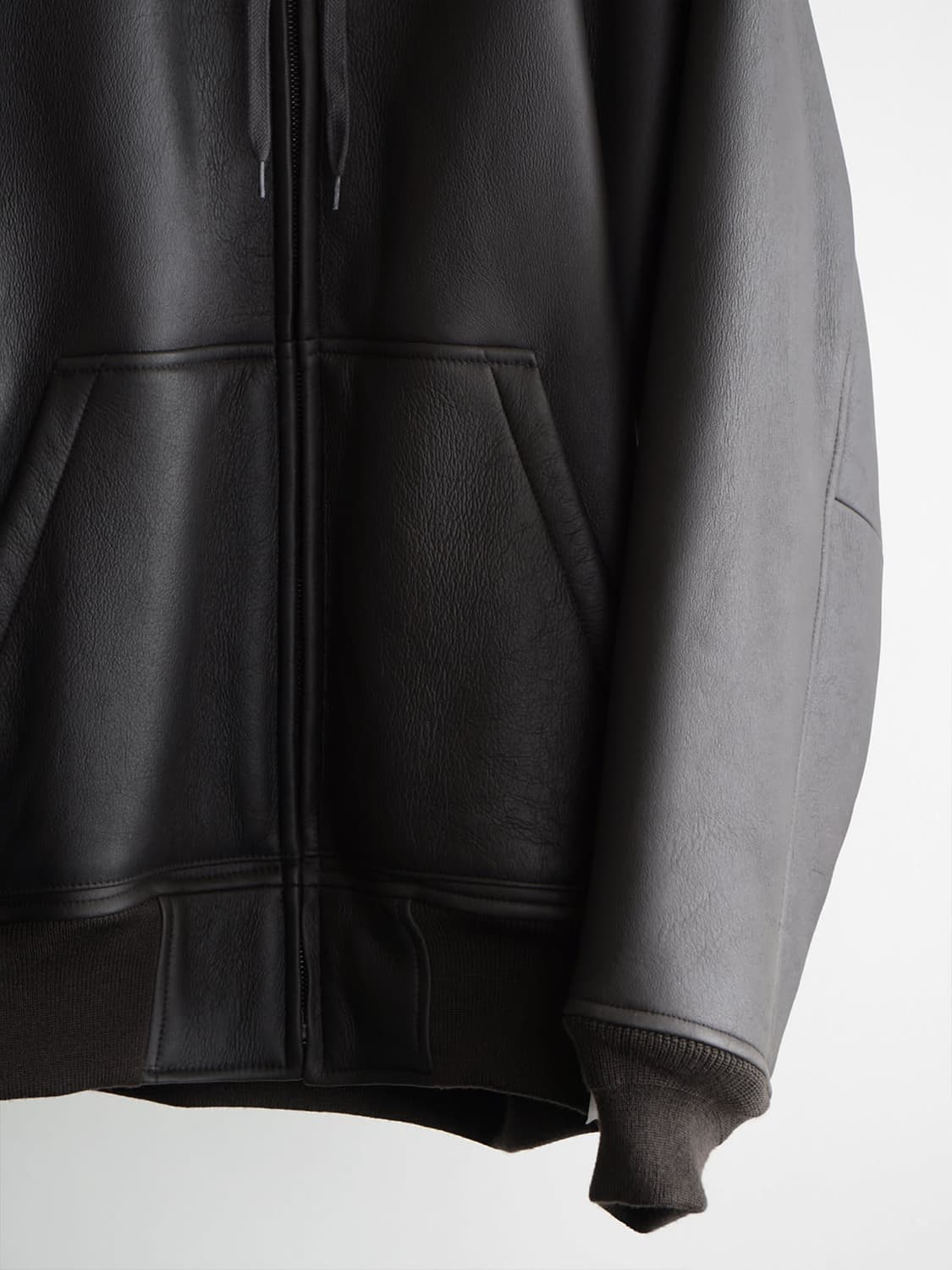 코모리 25AW 양가죽 지퍼 파카 상품이미지4