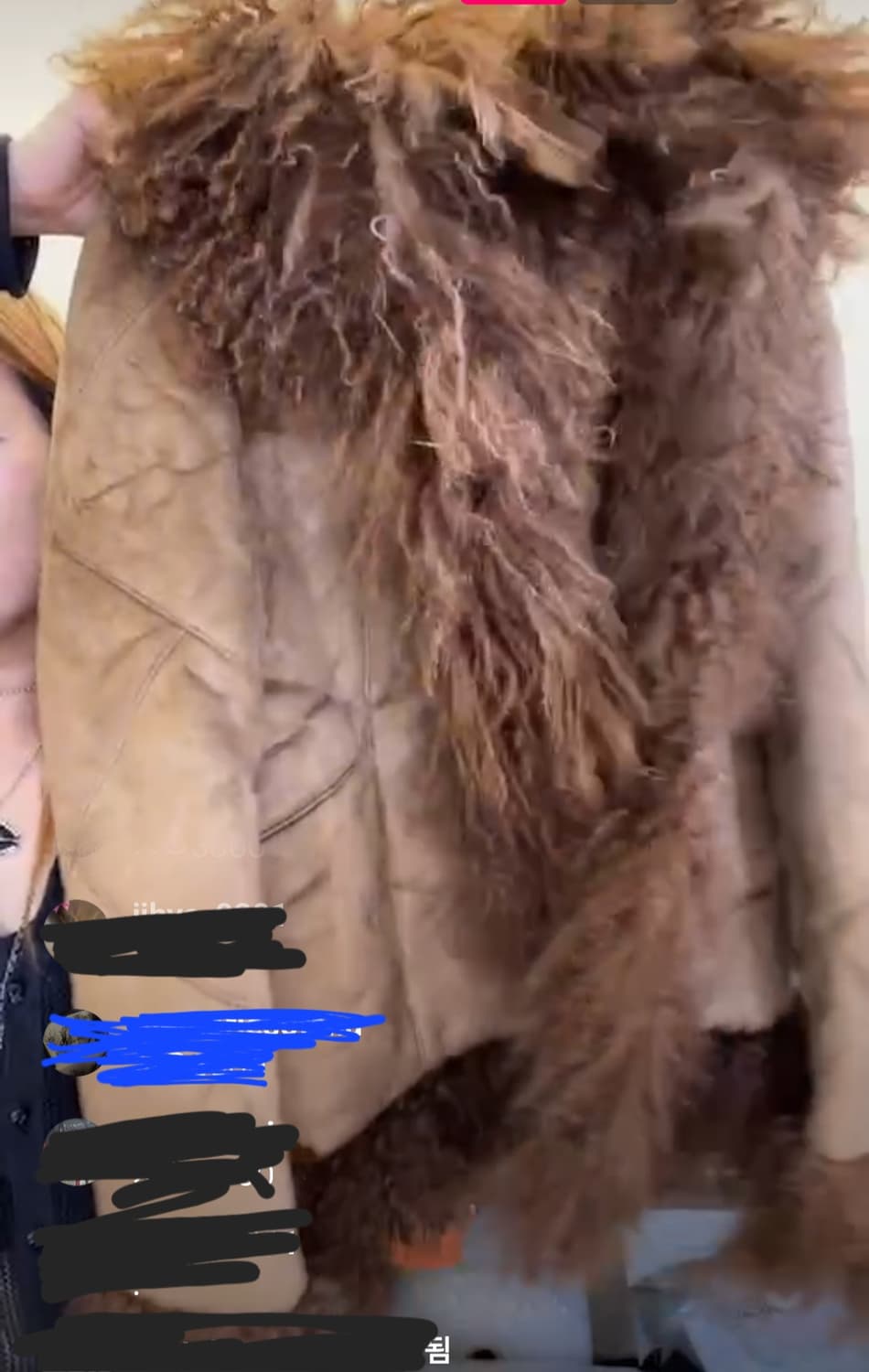 빈티지 브라운 퍼 무스탕 상품이미지1