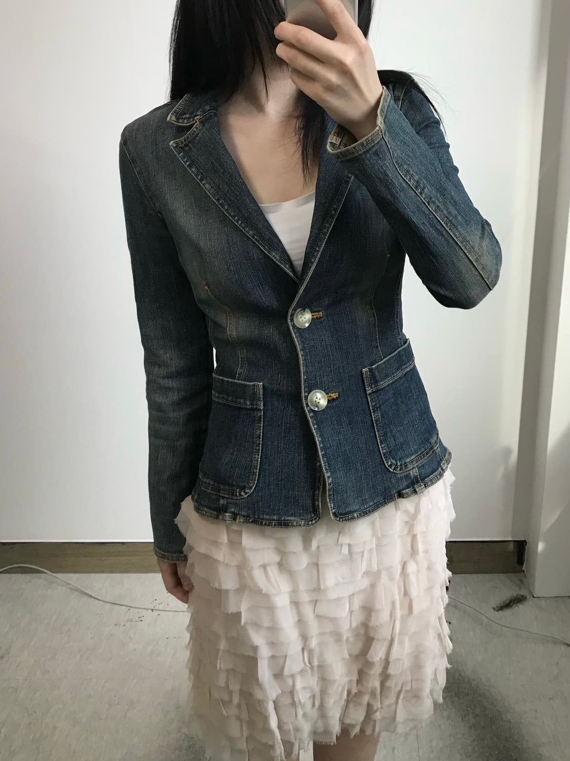 빈티지 테일러 데님 자켓 상품이미지2