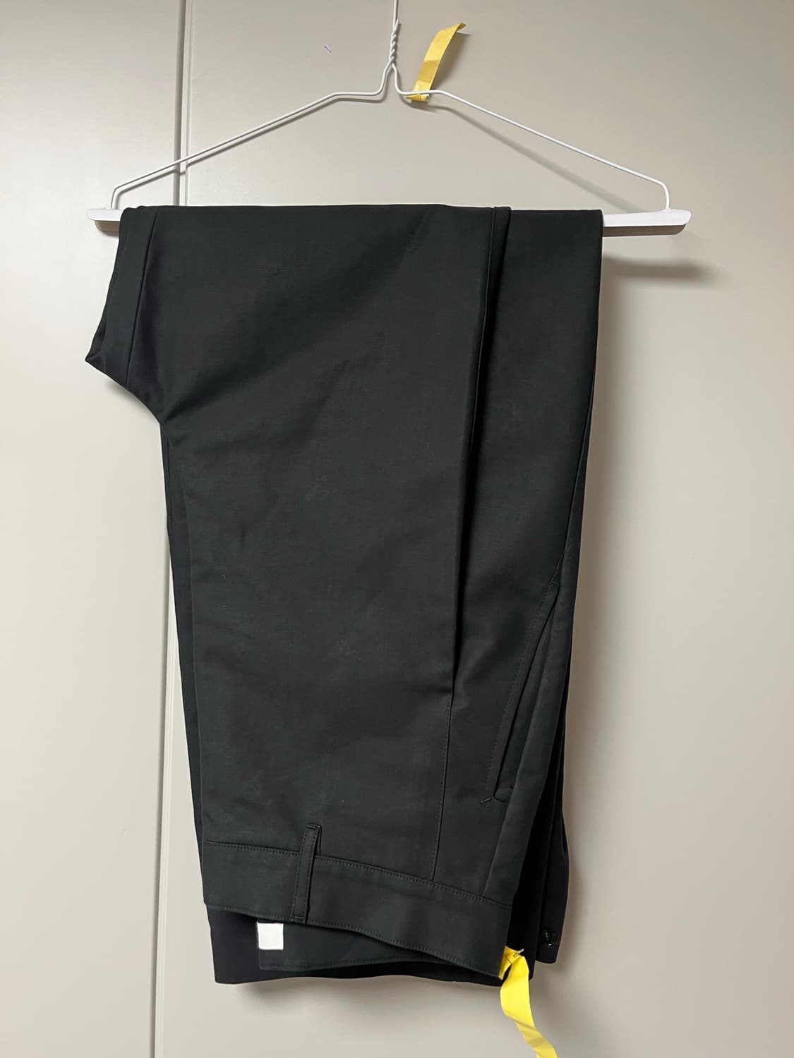 [AMOMENTO]Mens Snap Garconne Pants,(블랙) 상품이미지6