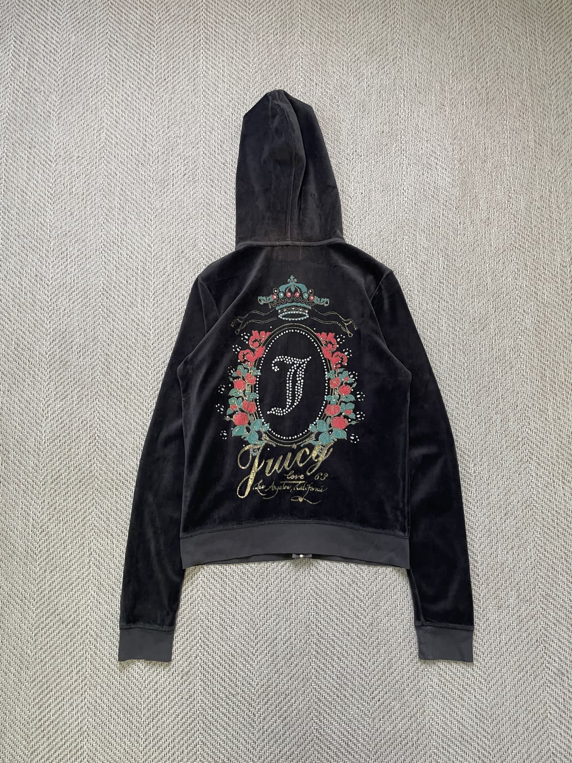 빈티지 juicy couture 쥬시 꾸뛰르 벨루어 후드 집업 상품이미지1