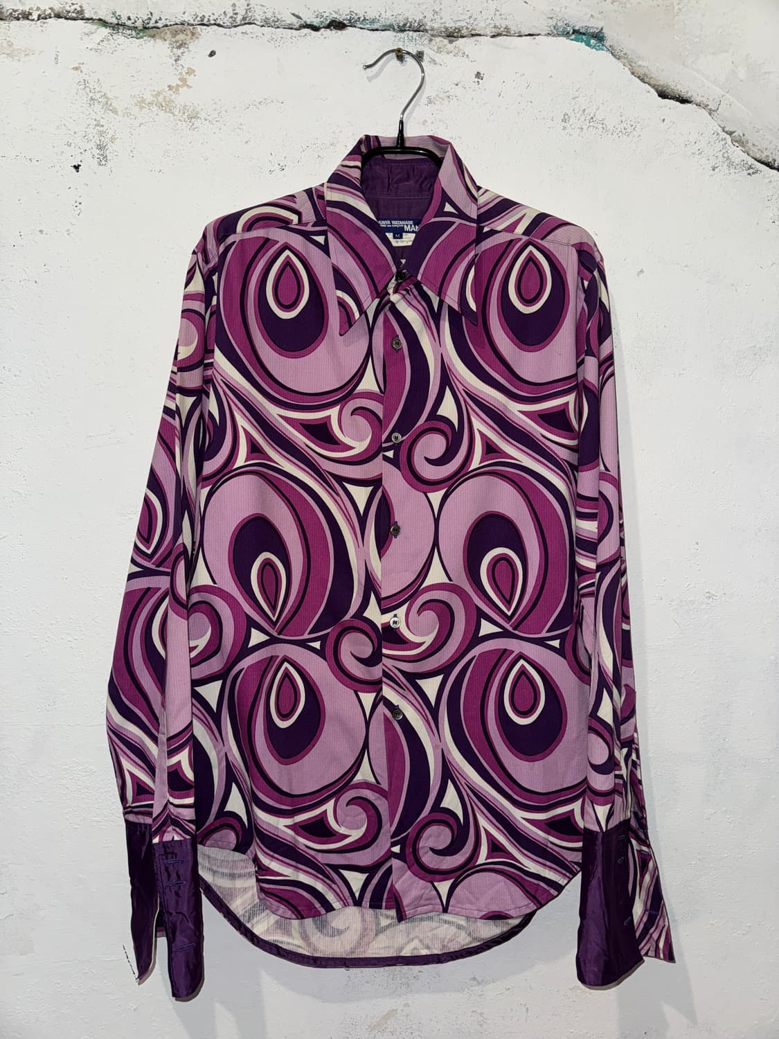 준야 와타나베 꼼데가르송 맨 마블 패턴셔츠-04FW 상품이미지1