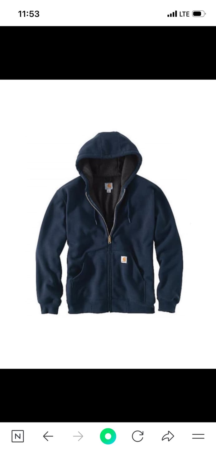 칼하트 써멀 후드집업 네이비 상품이미지1