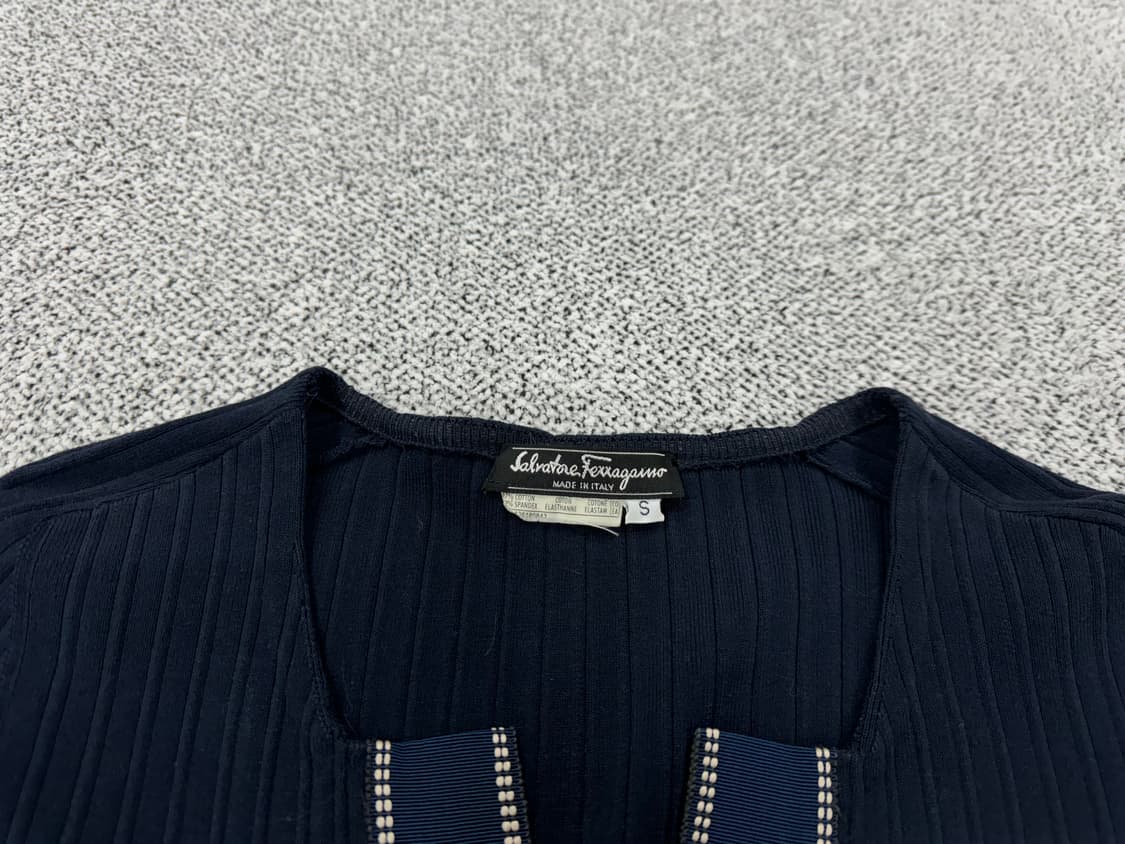 페레가모 플리츠 코튼가디건 상품이미지5