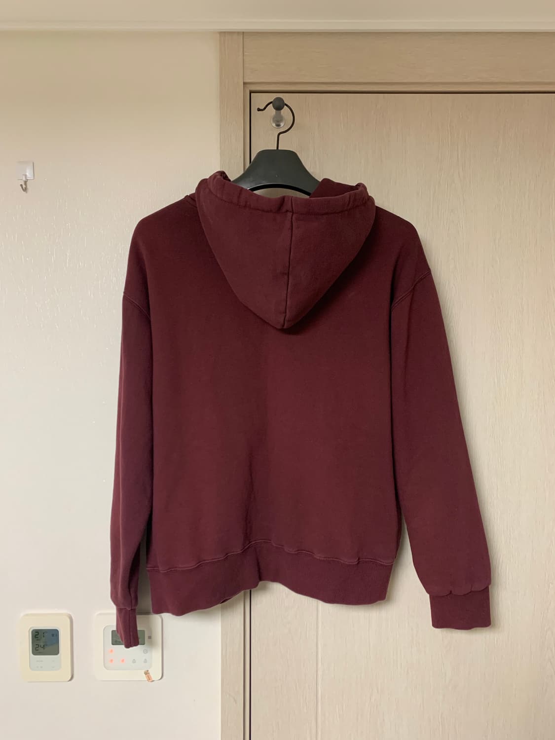 폴로 후드집업 버건디 상품이미지2