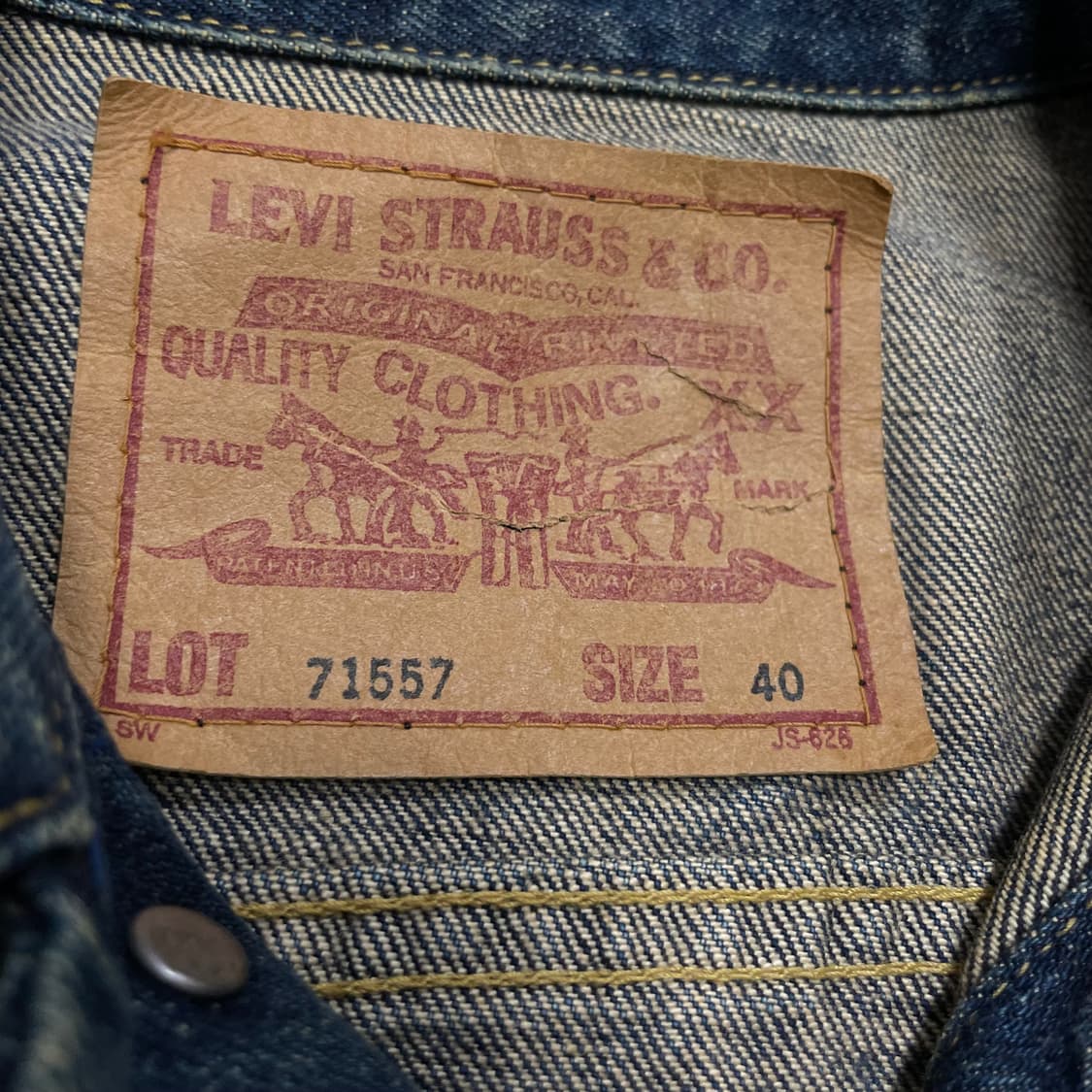 리바이스 71557-02 3rd big E 데님자켓 상품이미지3