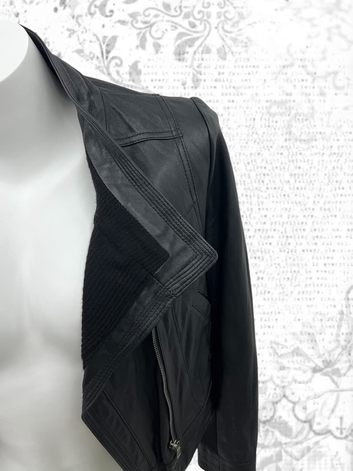 opium mood shaped leather jacket 상품이미지3