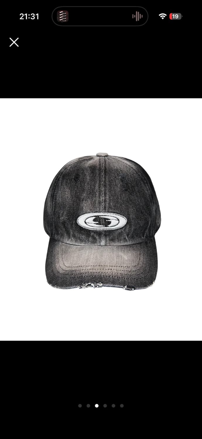 그레일즈 데님 볼캡 로고 모자 블랙 검정 상품이미지3