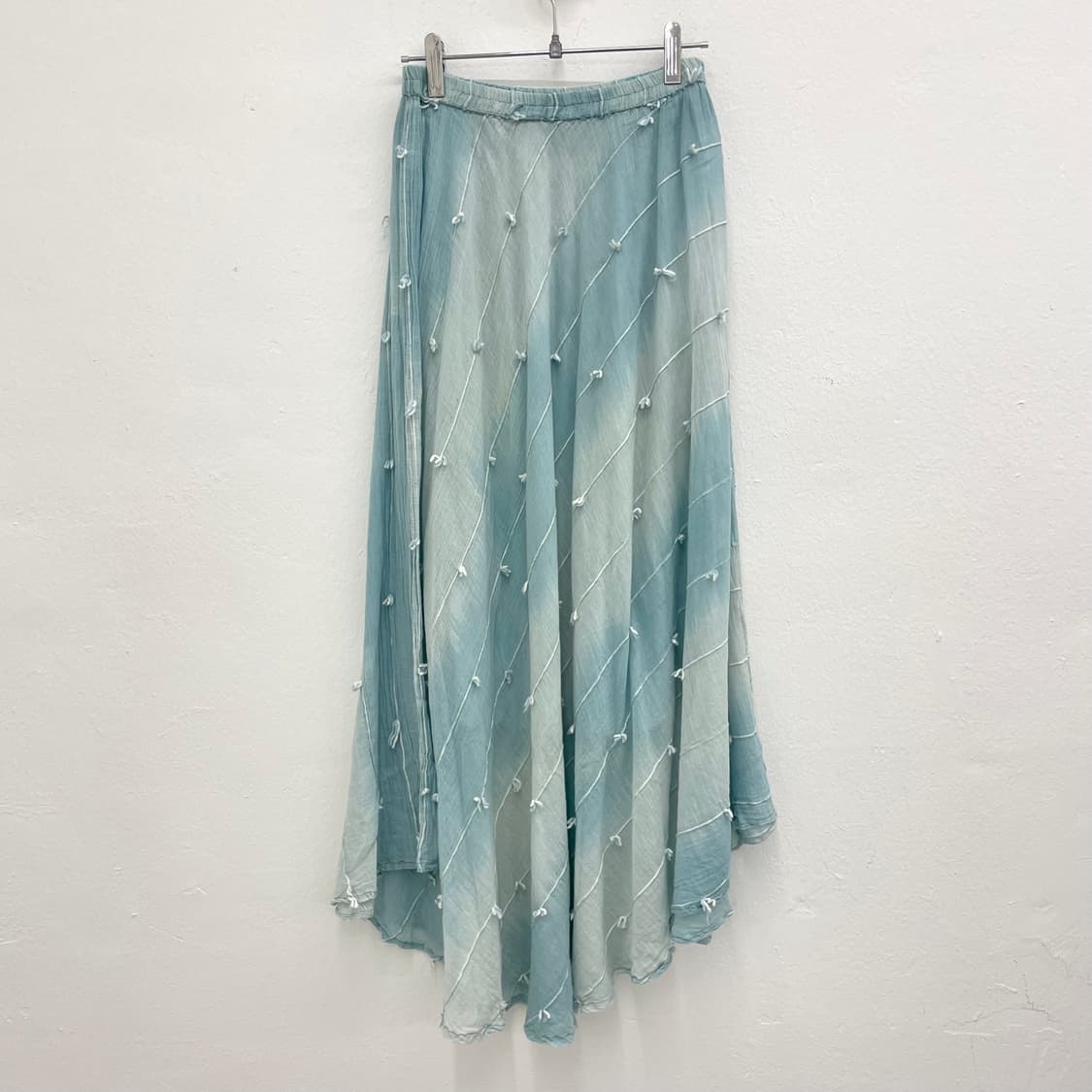 Powder Blue Textured Skirt 상품이미지2