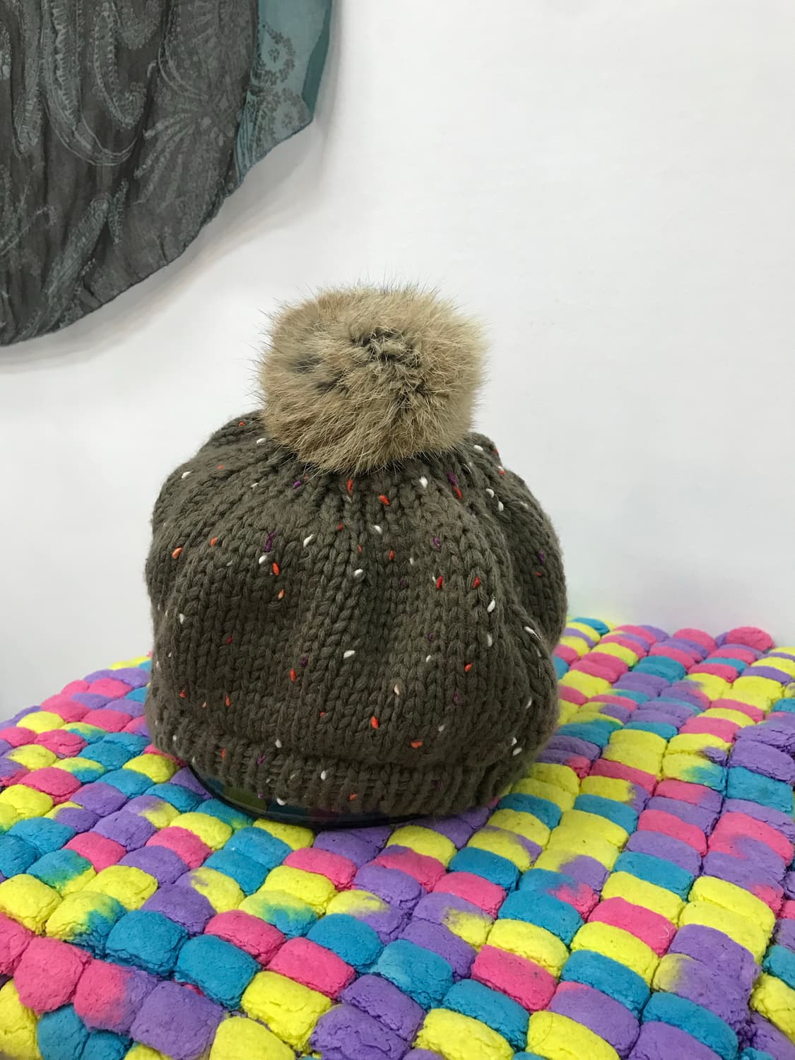 빈티지 니트 방울모자  상품이미지5