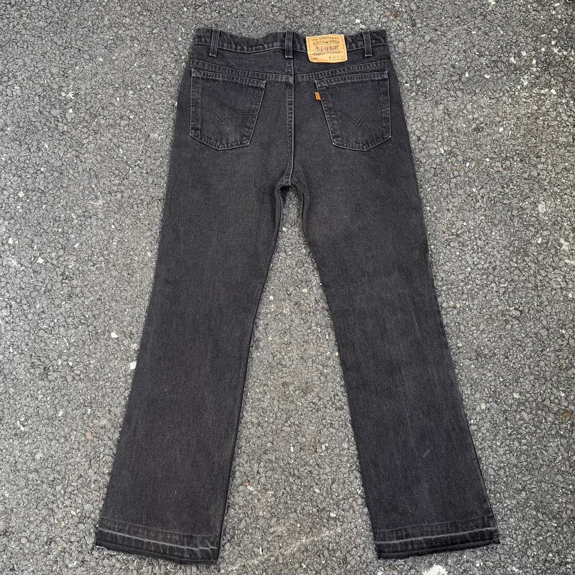 90s USA 빈티지 리바이스 517 블랙 흑청 상품이미지5