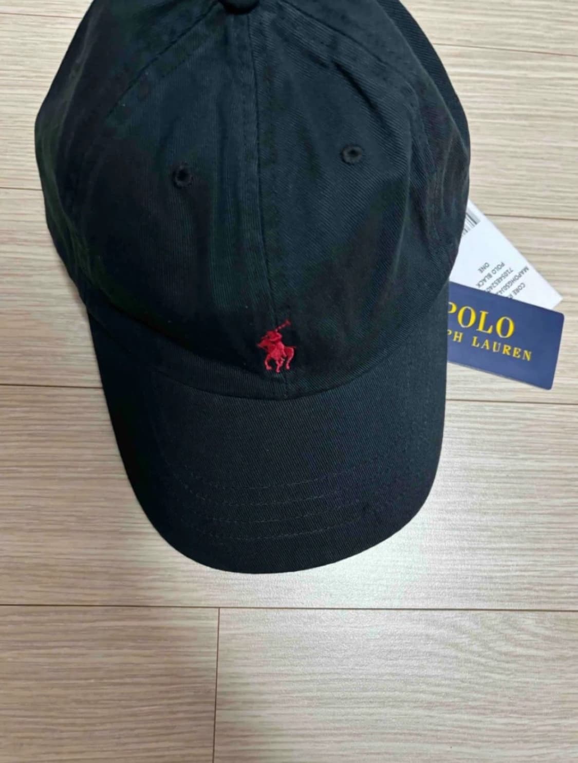 폴로 랄프로렌 치노 볼캡 블랙 상품이미지1