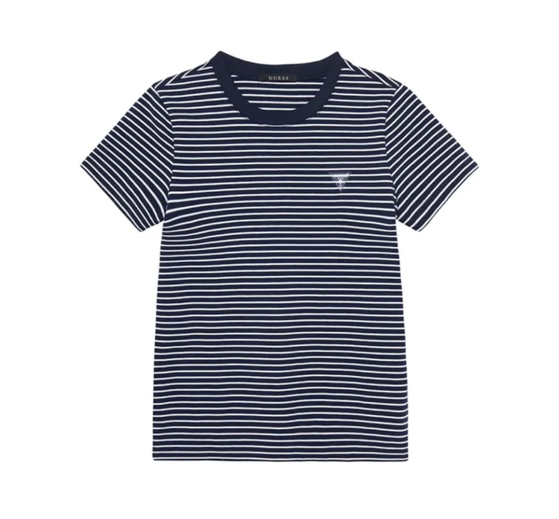 게스 미니로고 스트라이프 반팔티 상품이미지2