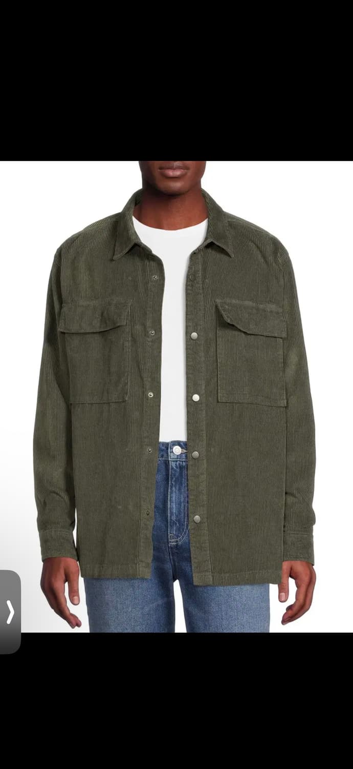 헬무트랭 코듀로이 셔츠자켓 카키 L 상품이미지6
