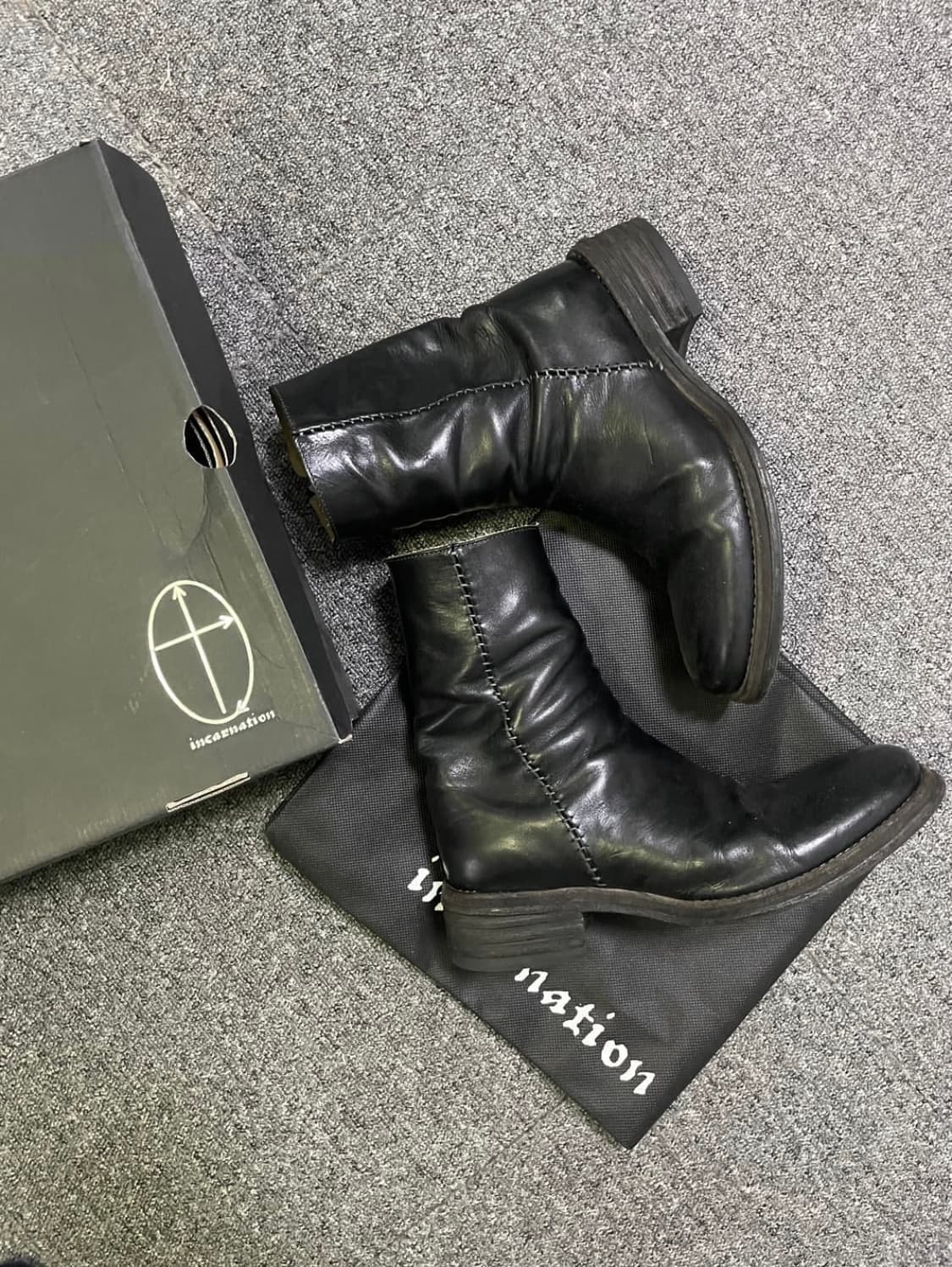 incarnation side zip & hand stitch boots 상품이미지1