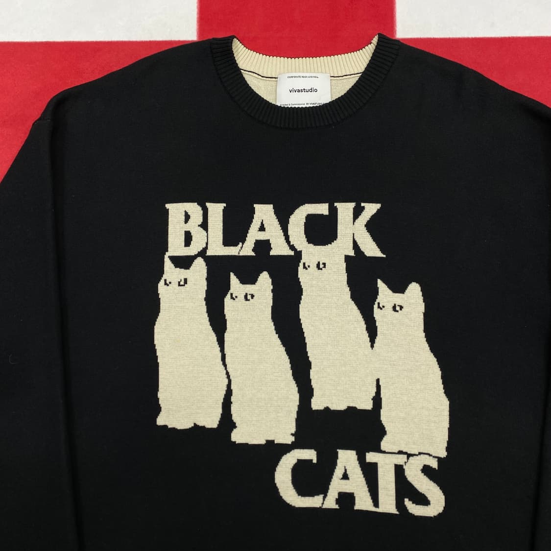 비바스튜디오 블랙캣츠 니트 XL 상품이미지3