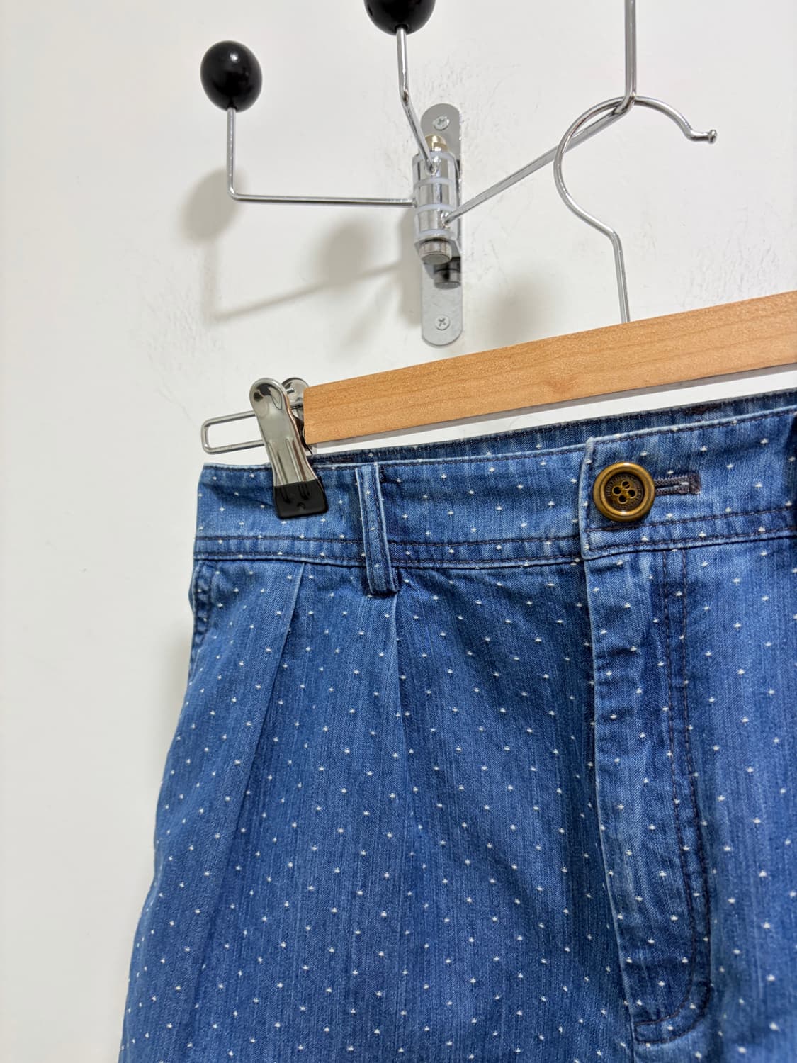 버버리 벌룬핏 땡땡이 도트 반바지 숏팬츠  상품이미지6