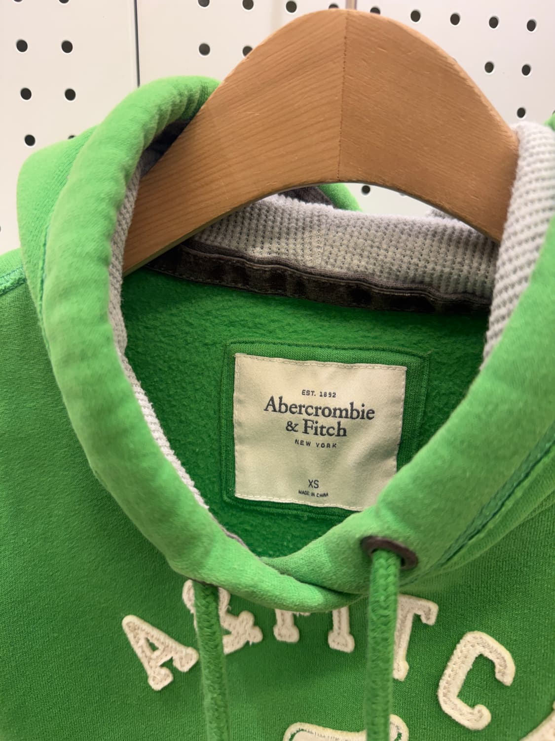 아베크롬비 피치 그린 후드티  상품이미지5