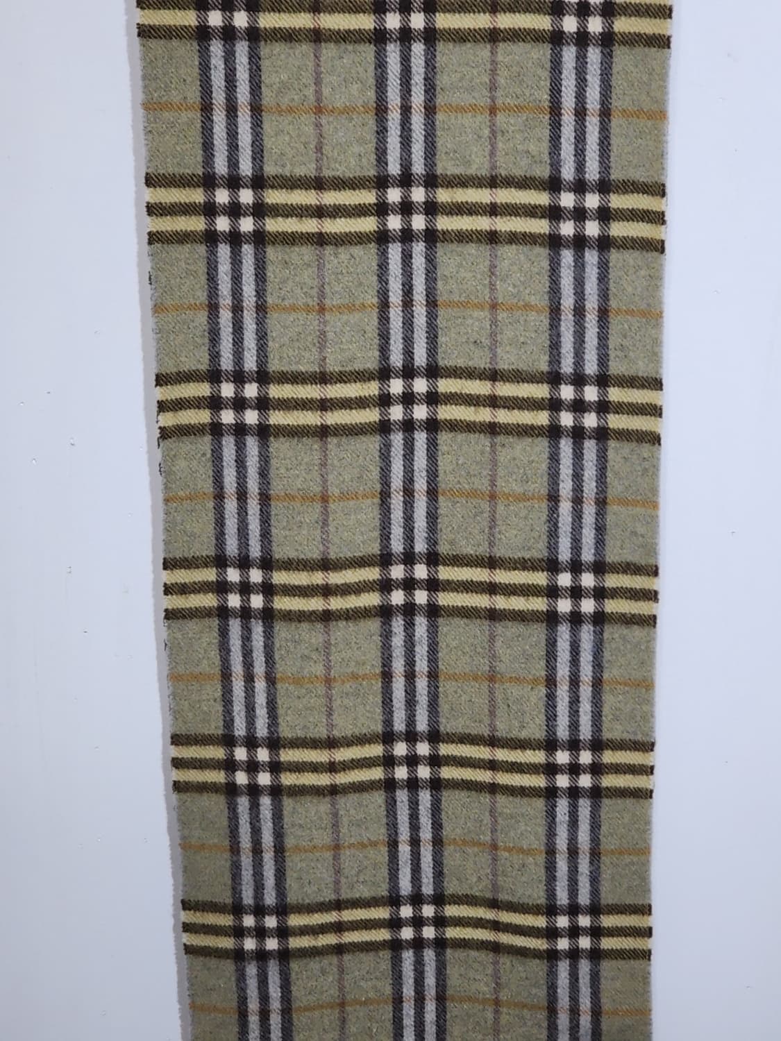 (정품) 버버리 목도리 체크 머플러 카키 램스울  상품이미지3