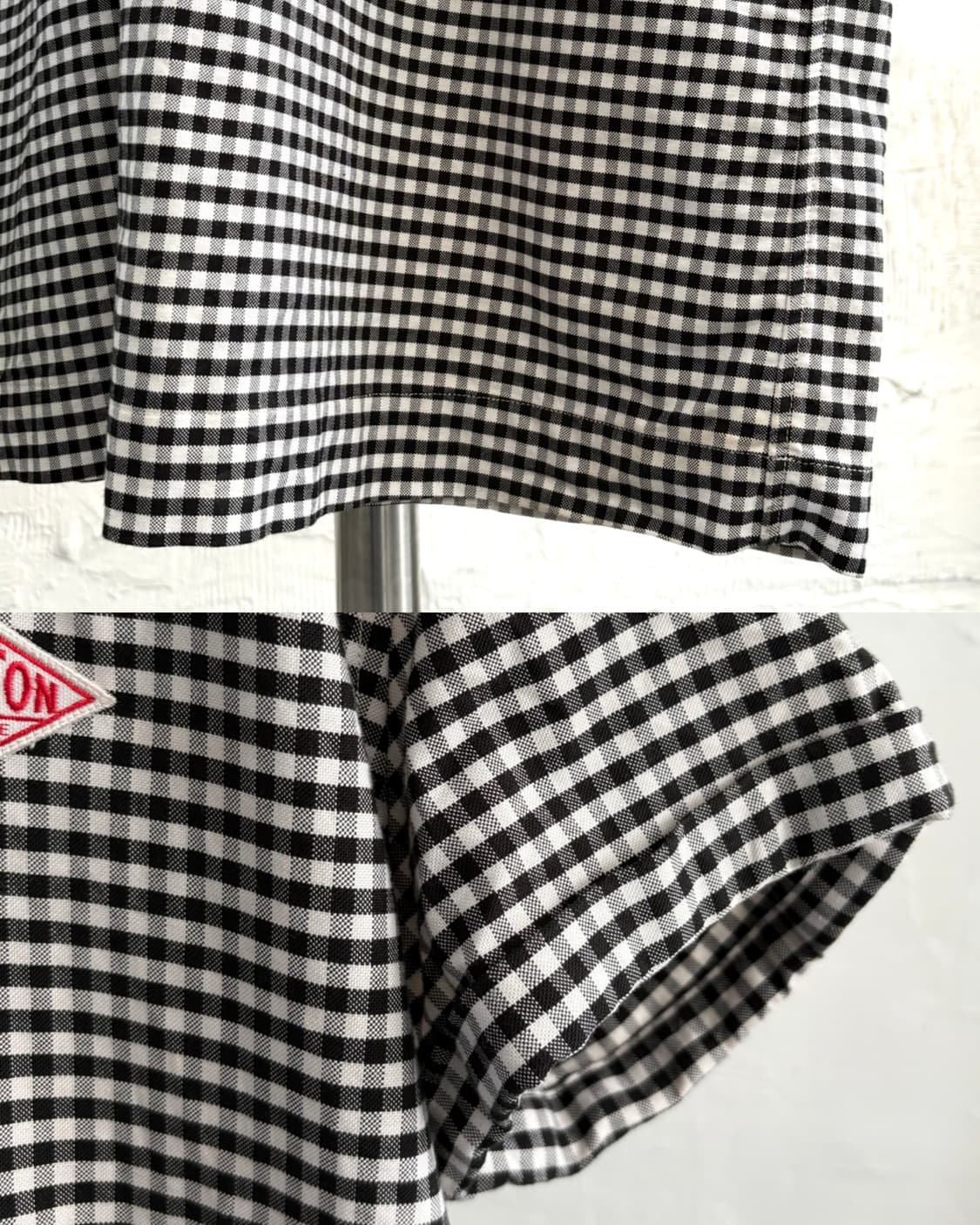 DANTON 단톤 깅엄체크 투포켓 셔츠 원피스 상품이미지5