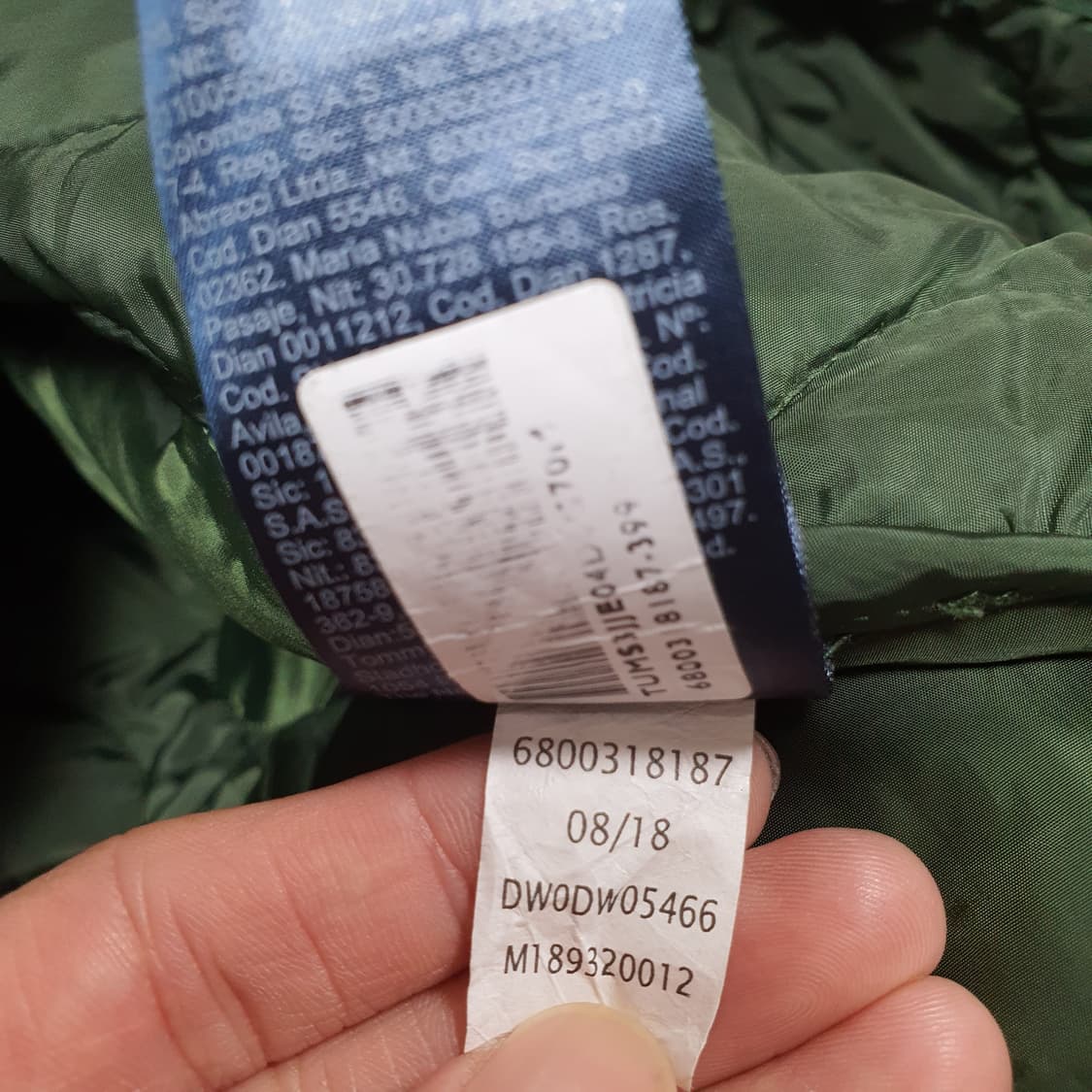 ✨ (바배) 타미 힐피거 깔깔이 카키 퀄팅 롱 자켓 패딩 상품이미지5