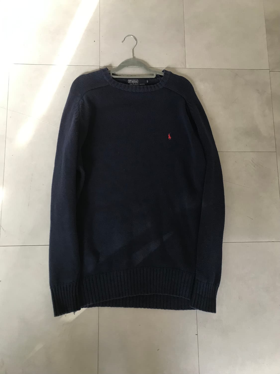 폴로 네이비 오버핏 니트 상품이미지9