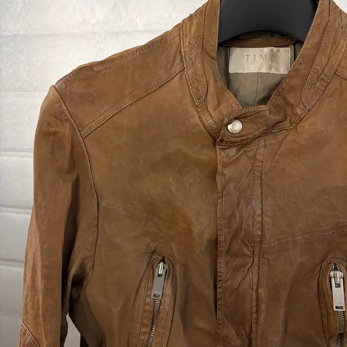 TIME HOMME vintage leather jacket 105 상품이미지3