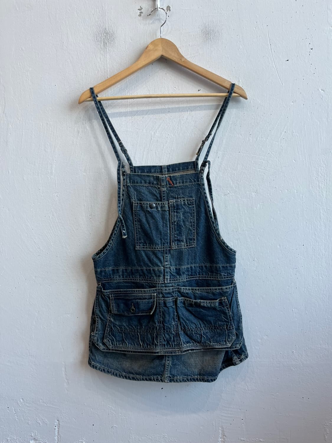 JOHNBULL 존불 데님 오버롤 스커트 Made in JAPAN 상품이미지1