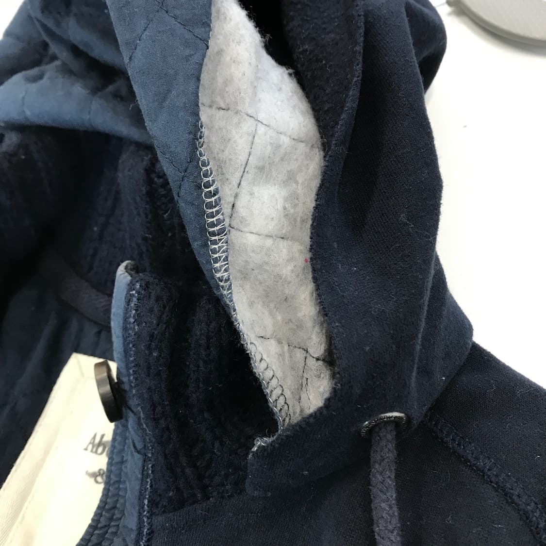 아베크롬비 Y2K 네이비 버튼 후드집업 [여성M] 상품이미지5