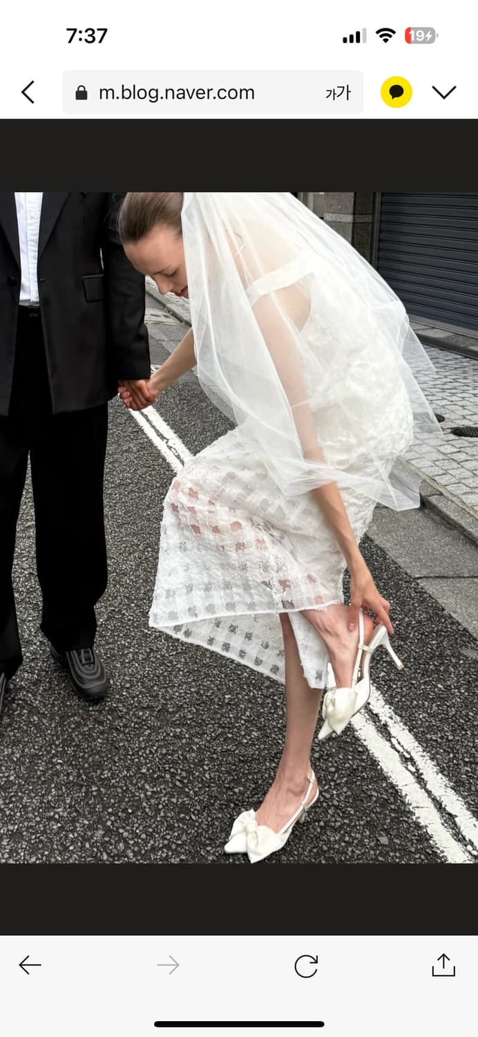 드래곤블루스 235-240 리본 슬링백 새틴 37 웨딩슈즈 상품이미지1