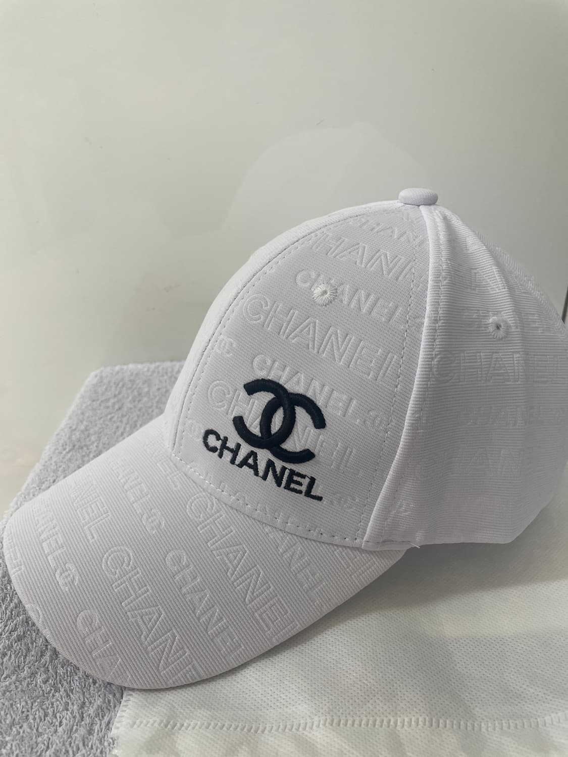 샤넬캡모자 화이트/블랙 상품이미지2