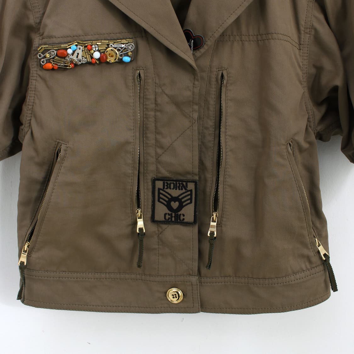 모스키노 카키 여자 반팔 숏 자켓  상품이미지3