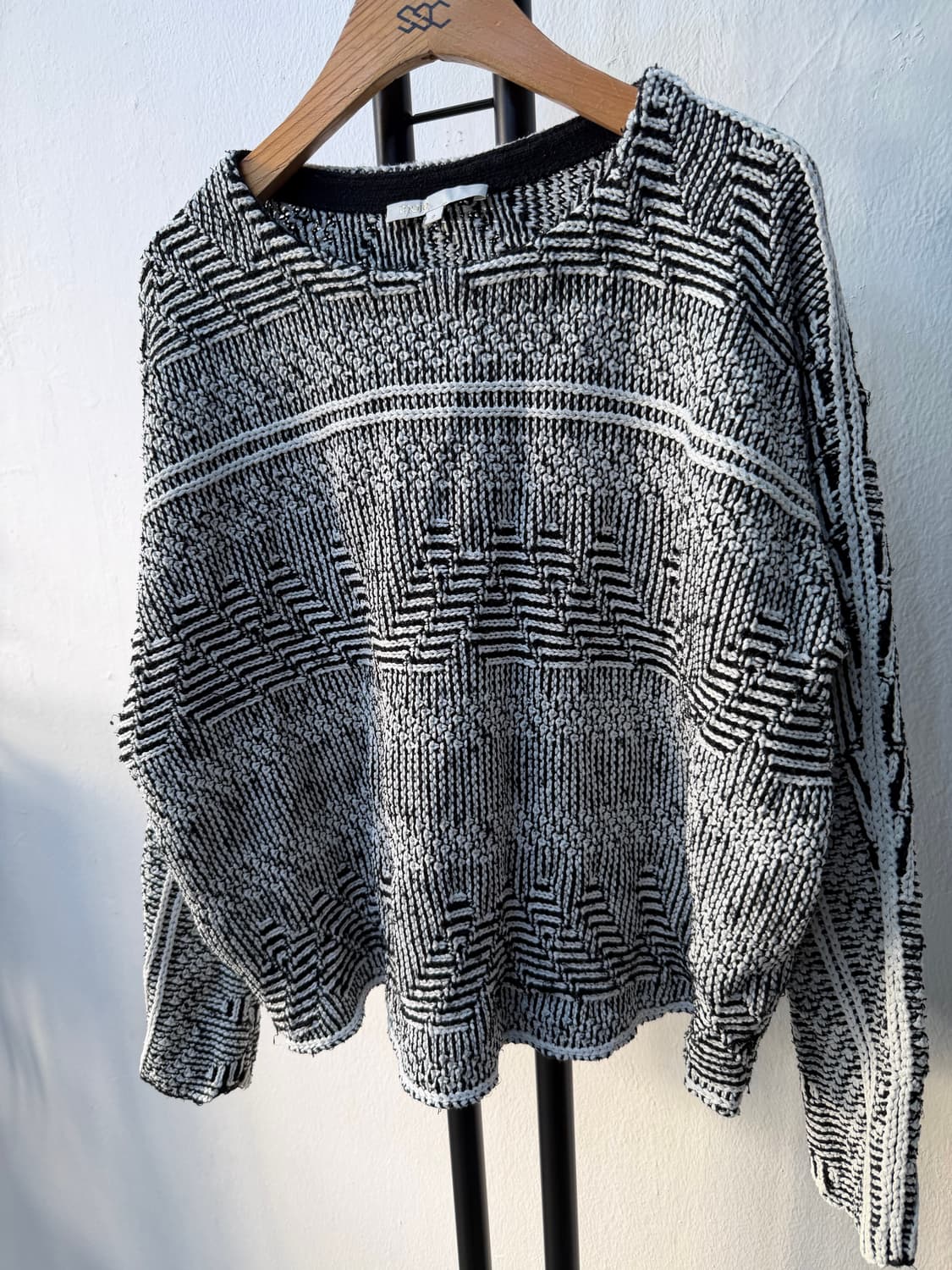 정품) maje 마쥬 루즈핏 트위드 탑 니트 2 상품이미지3