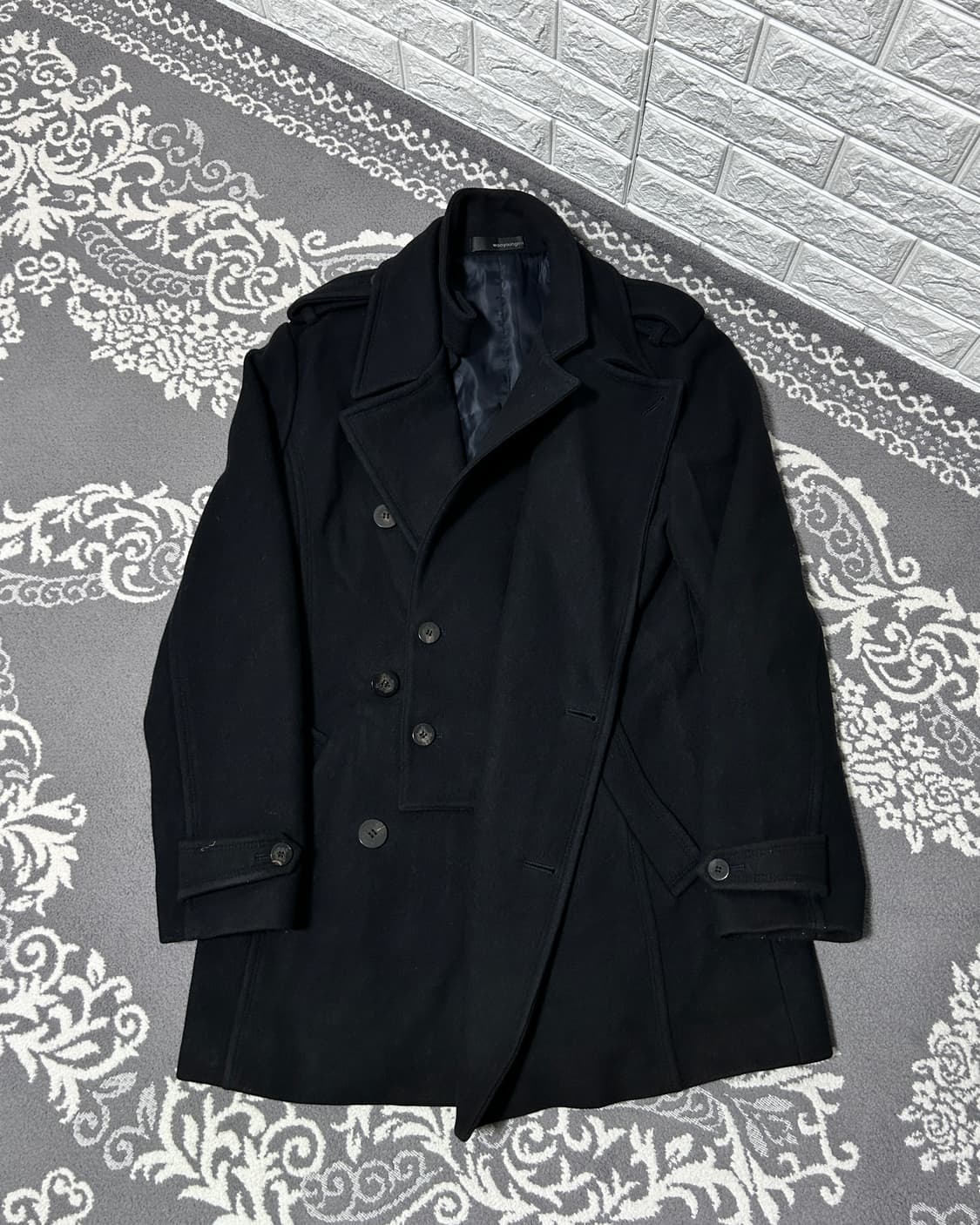 우영미 더블 판넬 울 코트 상품이미지4