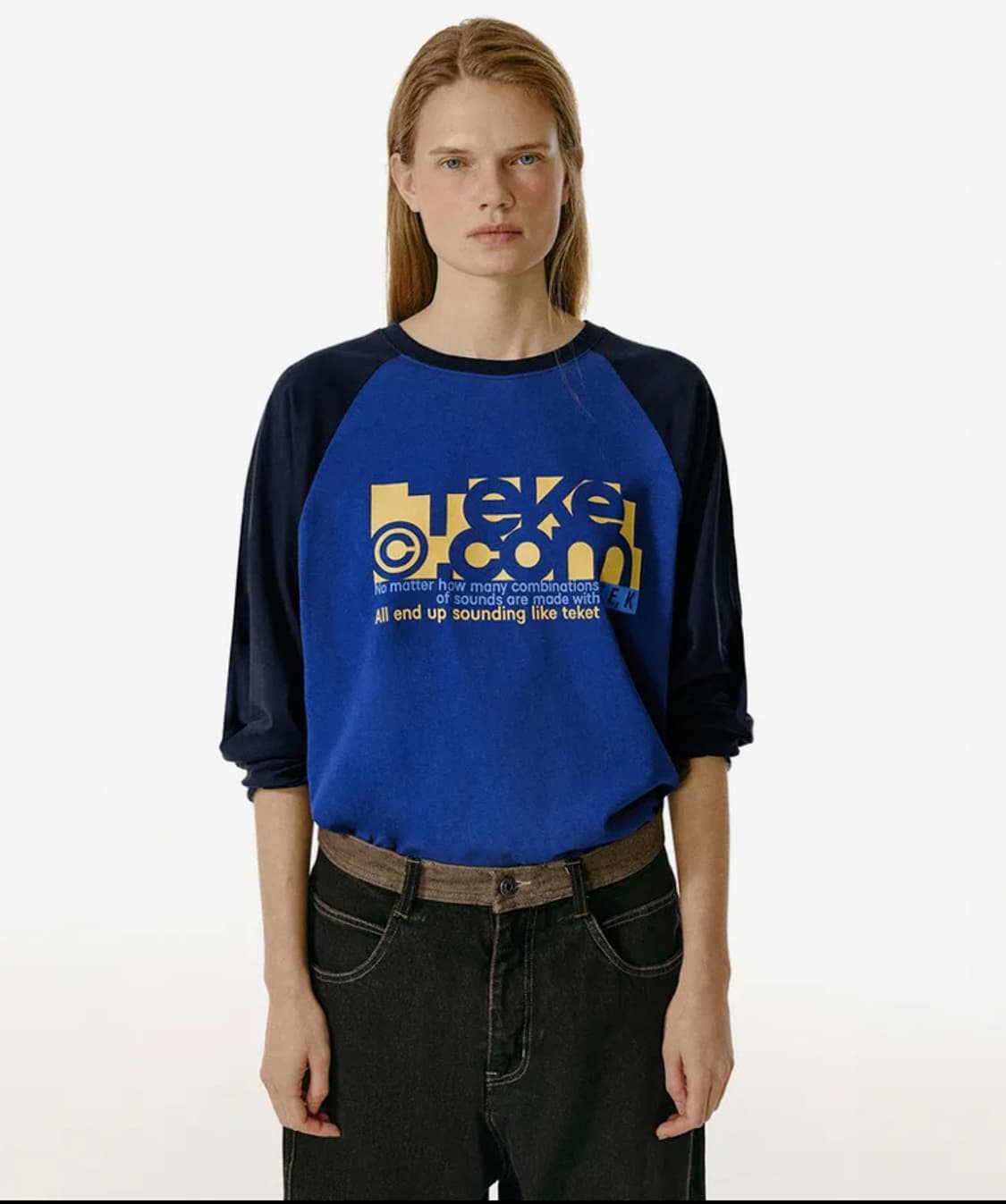 테켓 티셔츠(Folder L/S Tee Blue) 상품이미지2