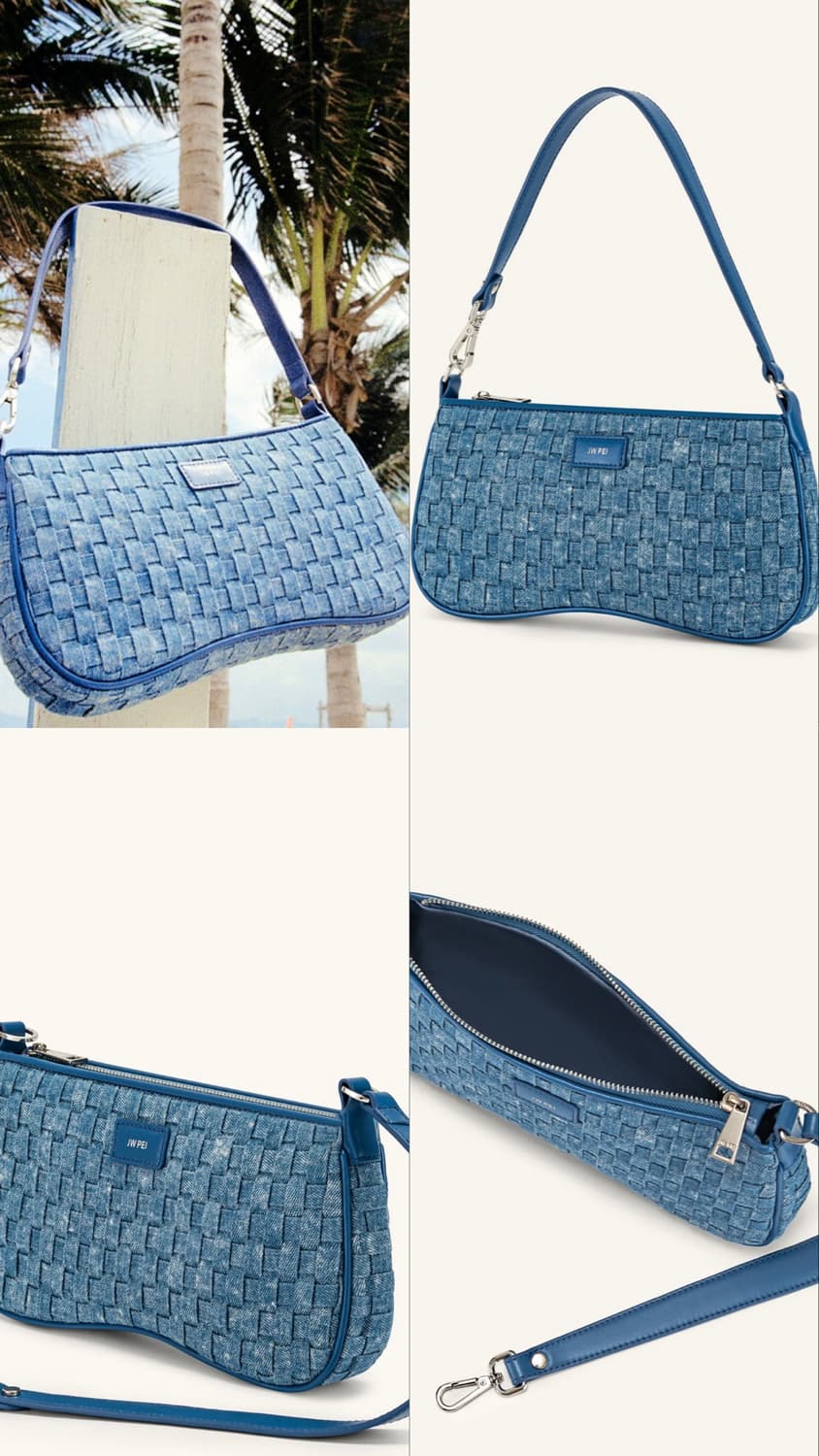JW PEI 에바 숄더백 - 블루 데님 위브 상품이미지6