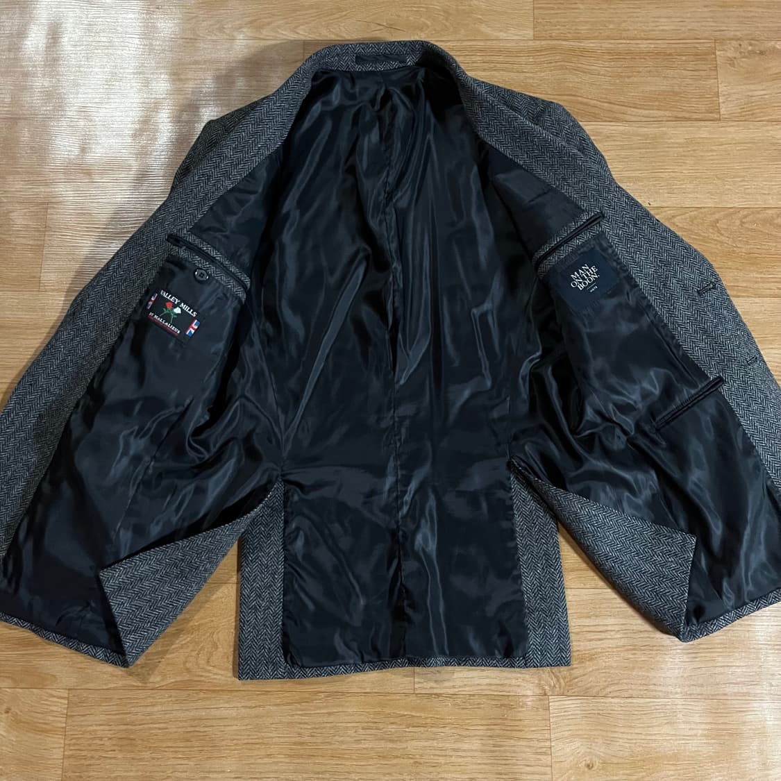 [97] 맨온더분 헤링본 울자켓 상품이미지5