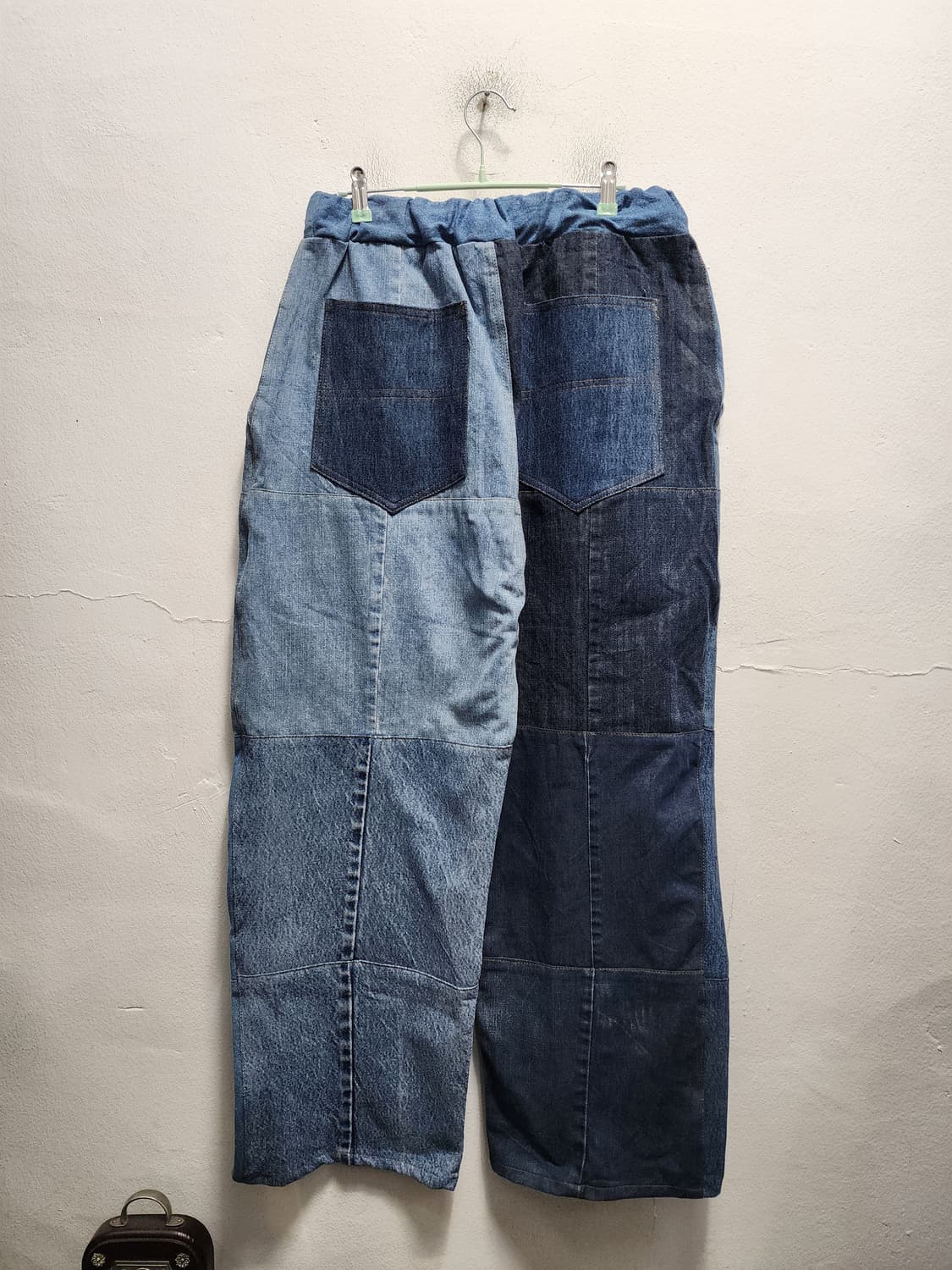 패치워크 데님 와이드 벌룬팬츠 상품이미지2