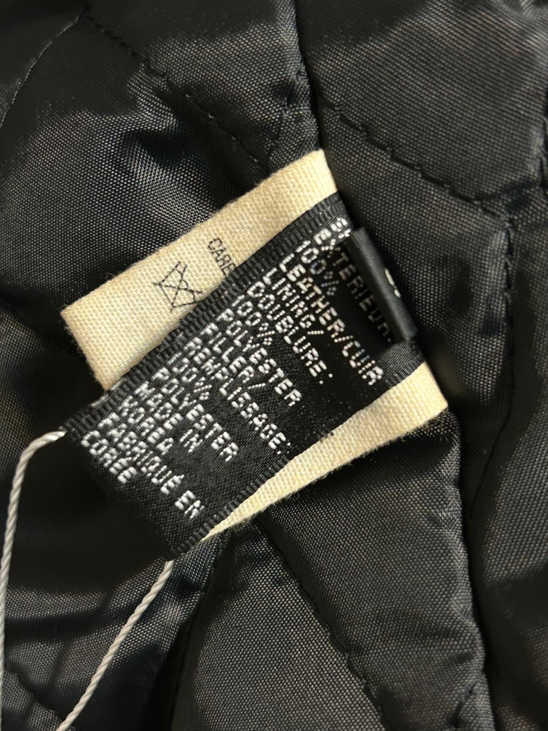 유즈드 블랙 레더 집업 자켓 상품이미지7