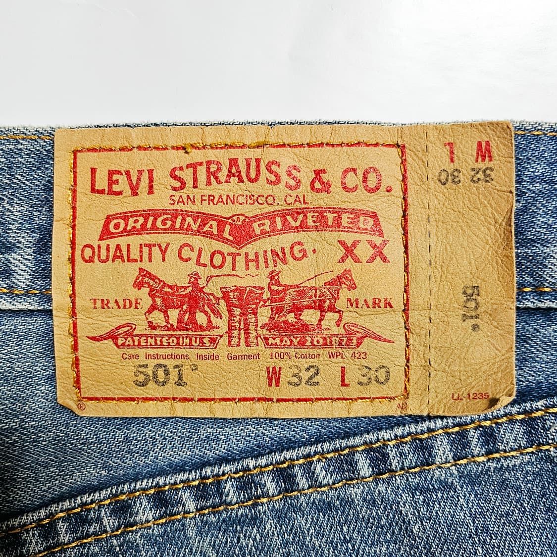 [32][리바이스]00's 501®오리지널 스트레이트 페이드 워시드 상품이미지7