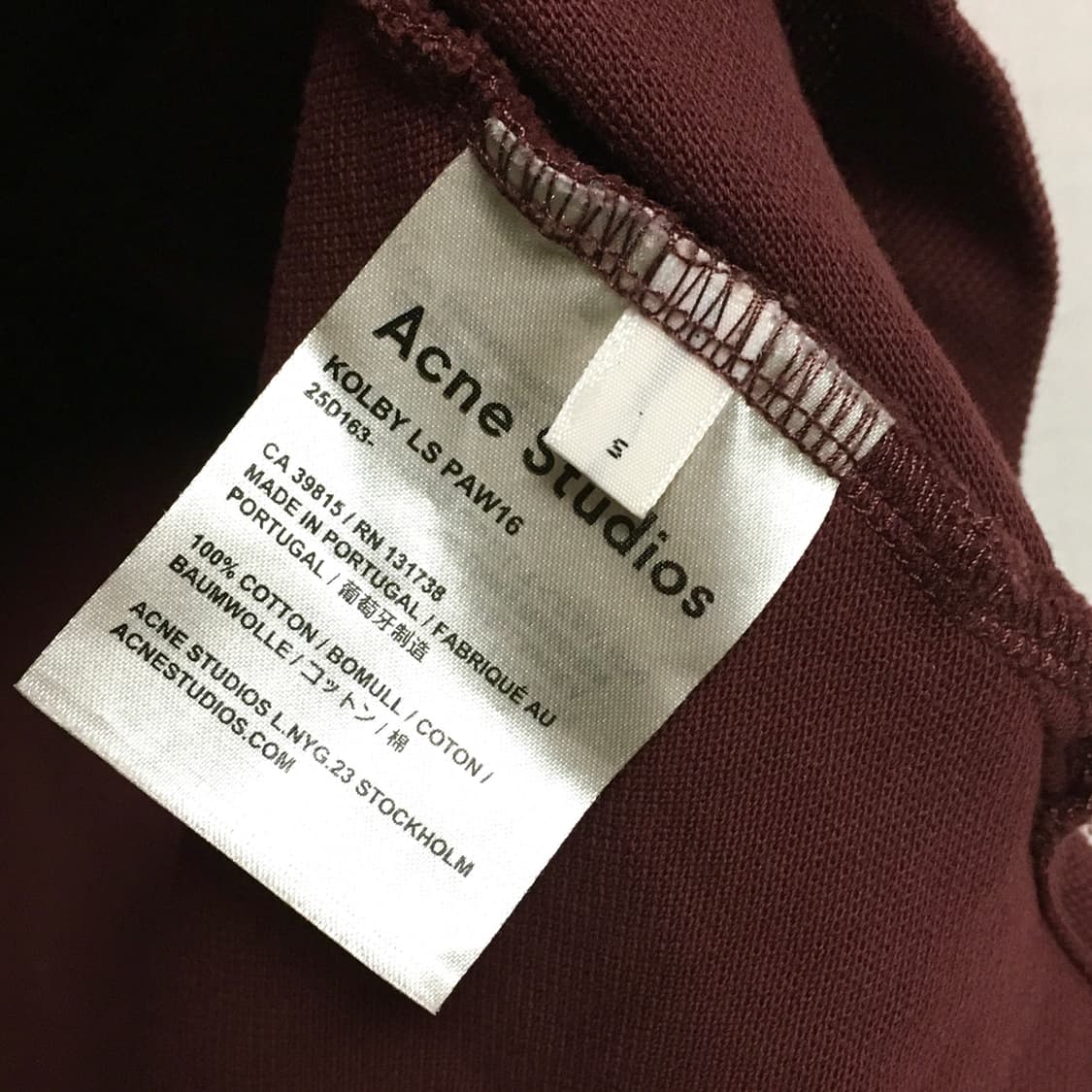 아크네스튜디오 긴팔 카라티 상품이미지4