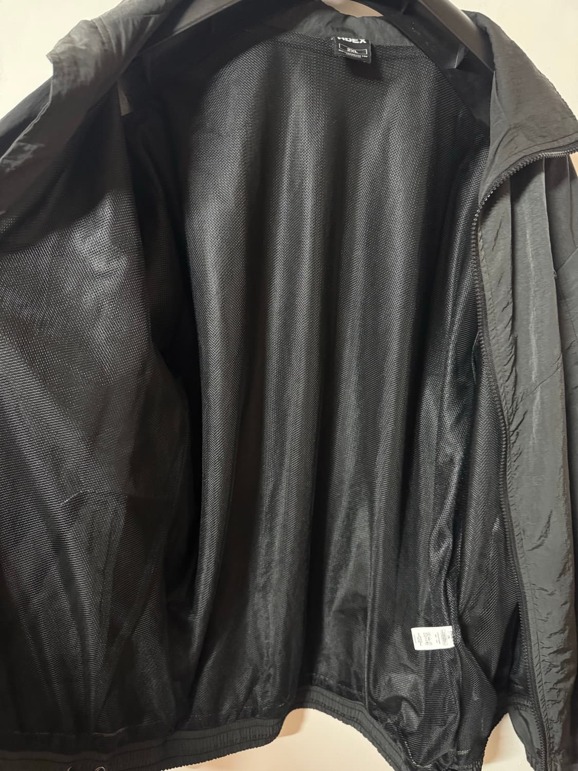 HDEX 블랙 나일론 바람막이 자켓 에어메쉬 2XL 오버핏 상품이미지7