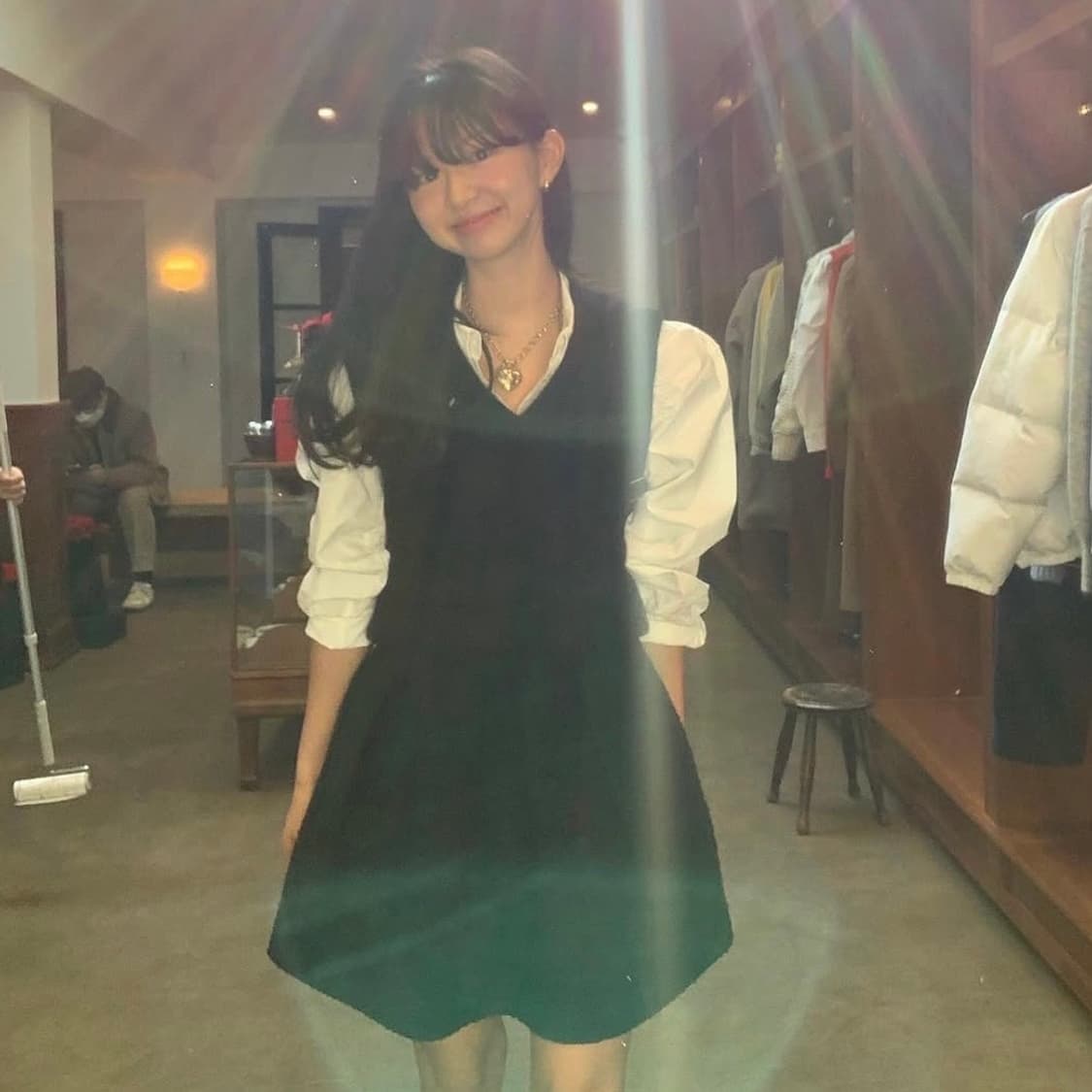 더바넷 Black Angora Knit Vest 니트조끼 상품이미지1