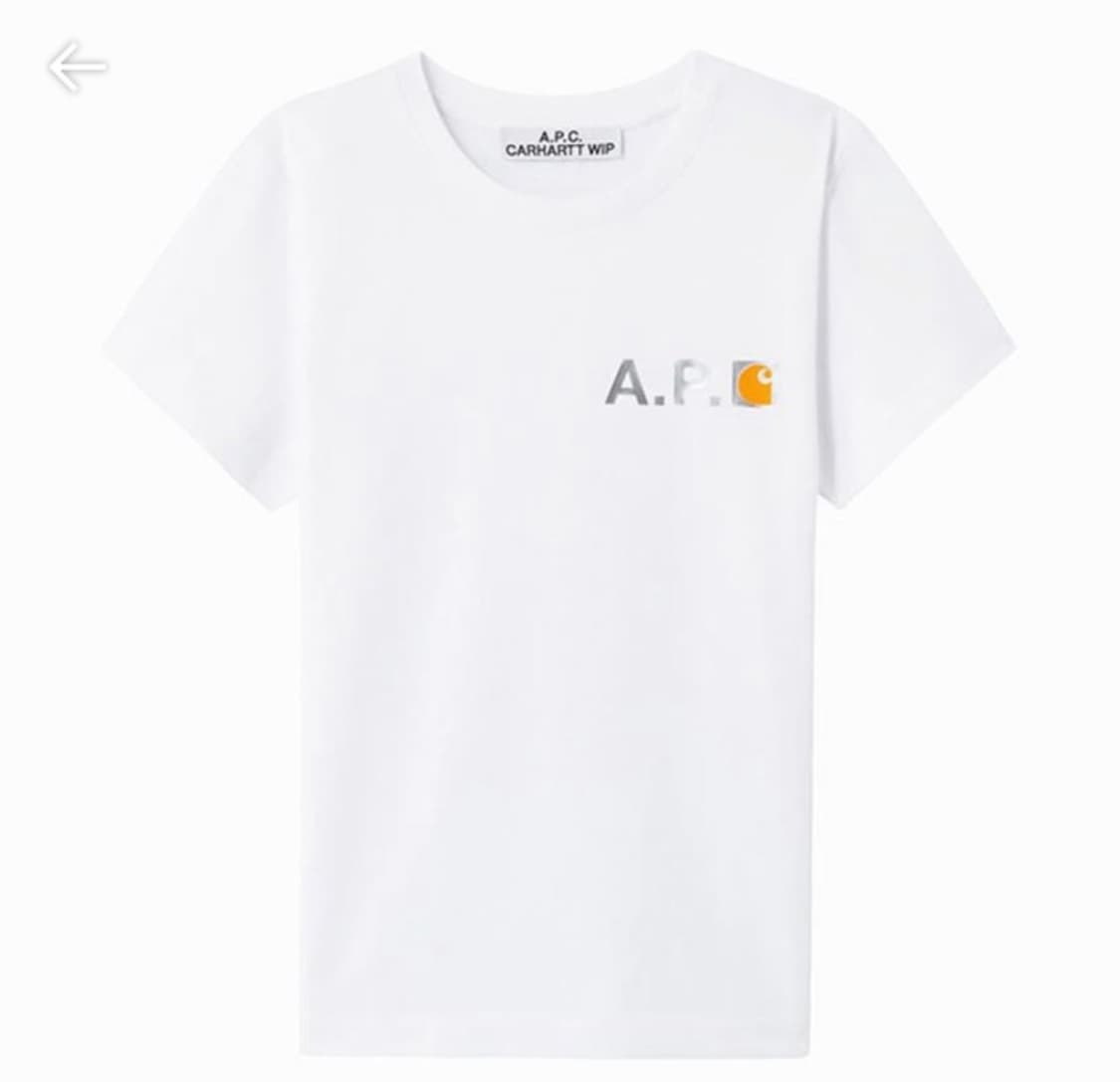 칼하트 x 아페쎄 반팔 화이트 XL 상품이미지1