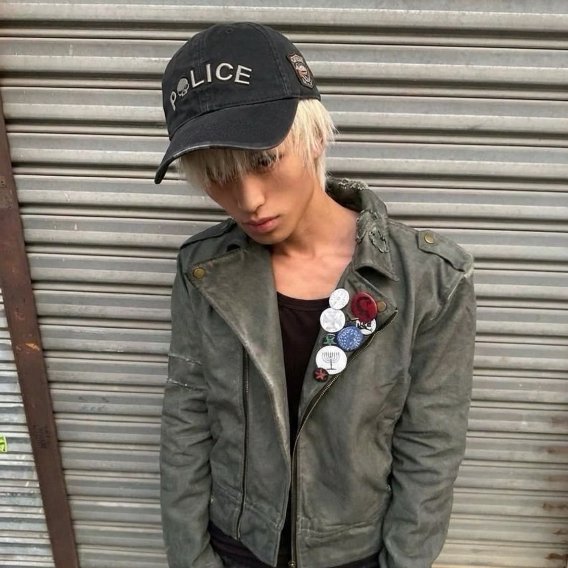 날티  할리데이비슨 스컬 폴리스로고  볼캡 상품이미지1