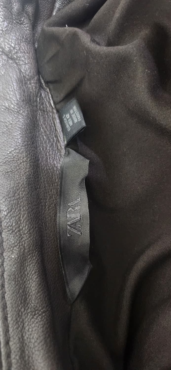 자라 포켓 레더 자켓(브라운) 상품이미지3