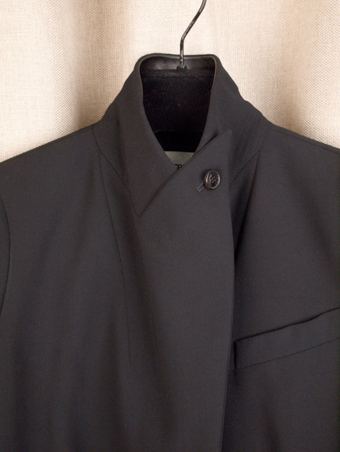 Leather Collar Wool Jacket 상품이미지6