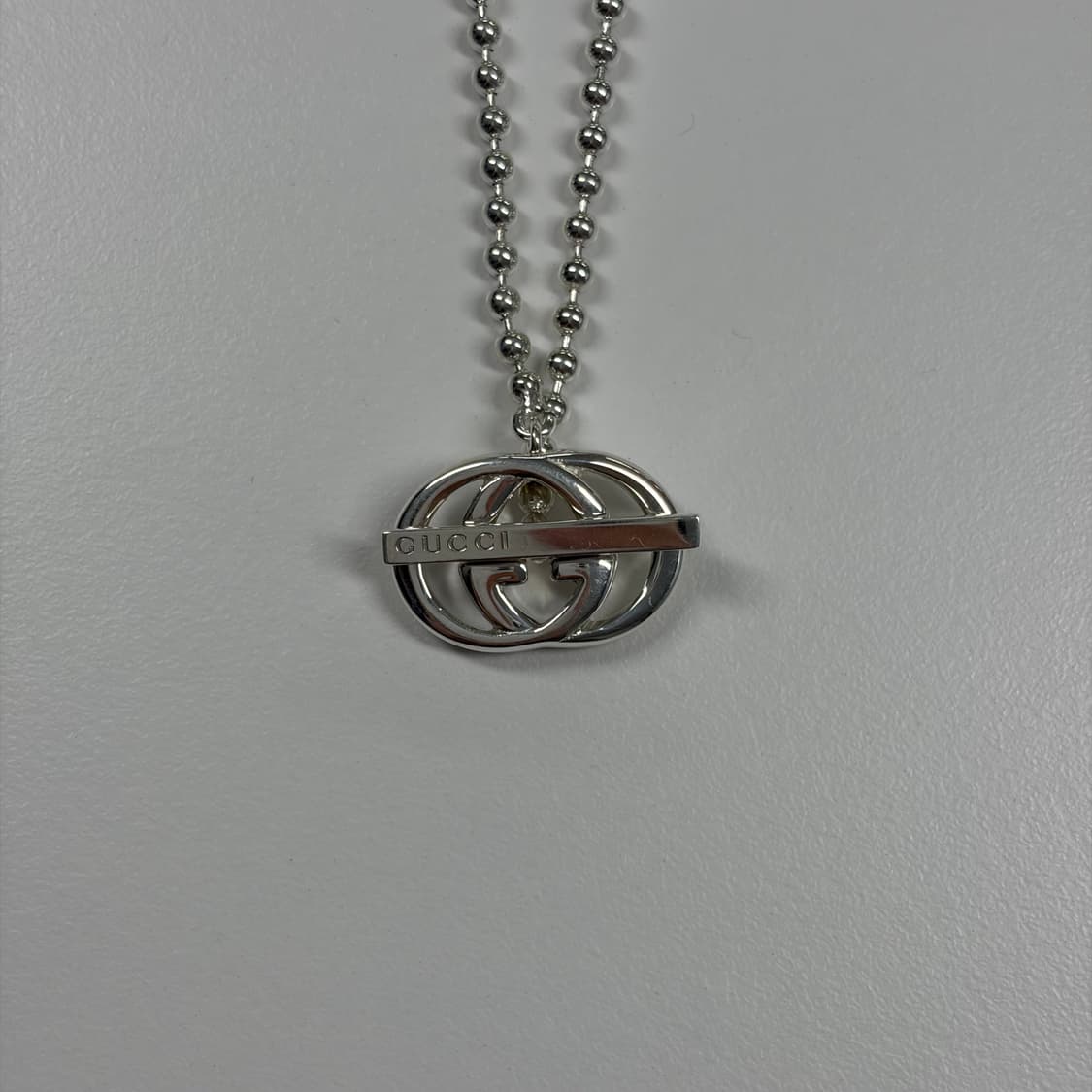 구찌 인터라킹 바 목걸이 상품이미지2