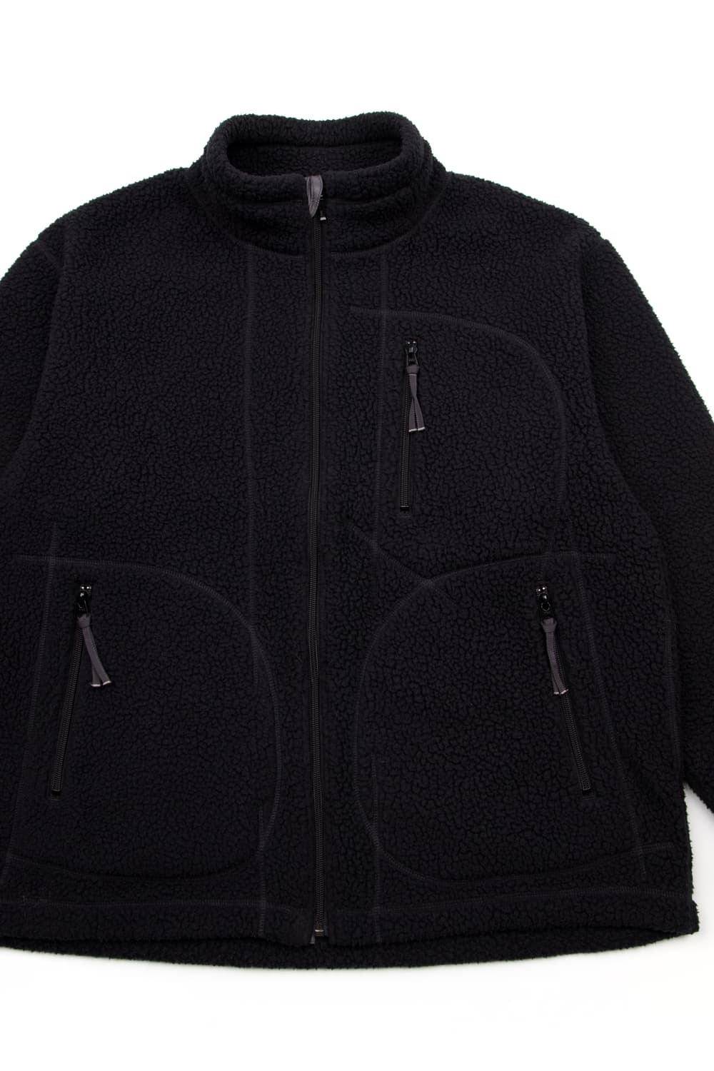 Porter classic 플리스 집업 자켓 블랙 상품이미지2