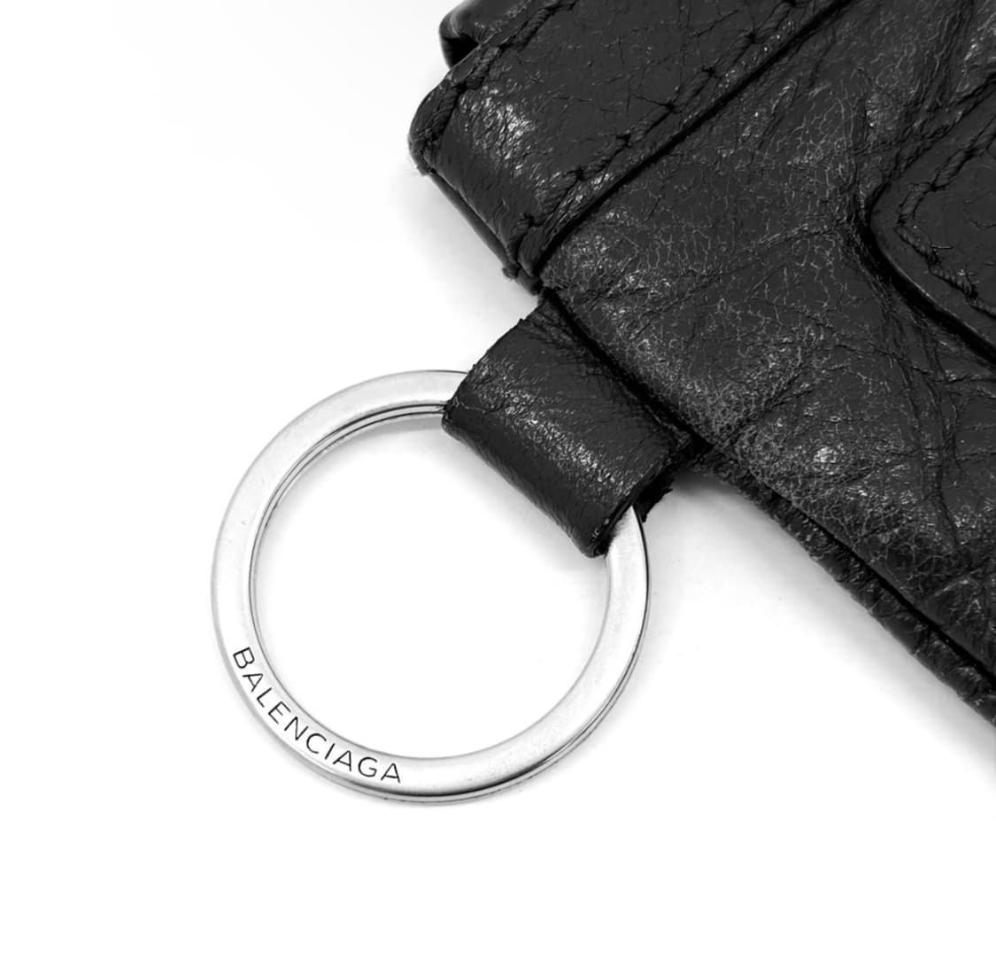 [S] 발렌시아가 모터 시티 클래식 클립 레더 클러치 파우치 스몰 블랙 상품이미지7